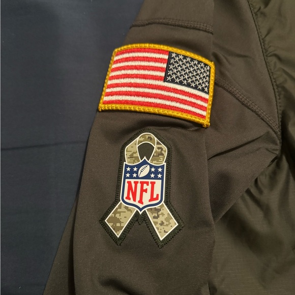 Nike Seattle Seahawks Salute To Service Size L 1/2 Zip Jacket Camo Nike Shield - Picture 5 of 13